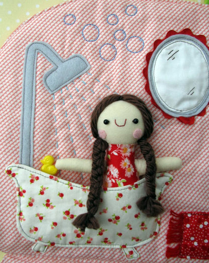 PATTERN HAPPY CAMPERS dollhouse and dolls to make