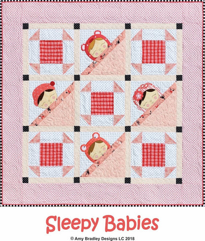 PATTERN SLEEPY BABY wall hanging quilt Full Sized Templates Boys and Girls    We combine shipping
