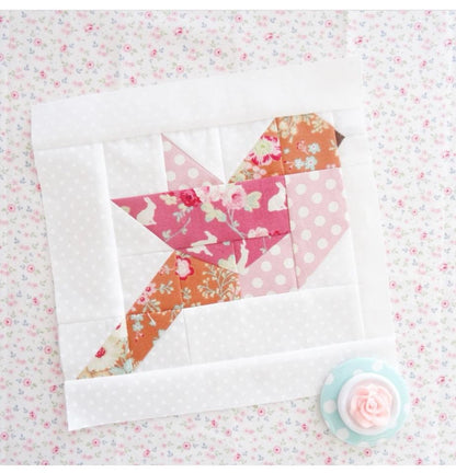 PATTERN FEATHERS BIRD Quilt  60.5" x 70"