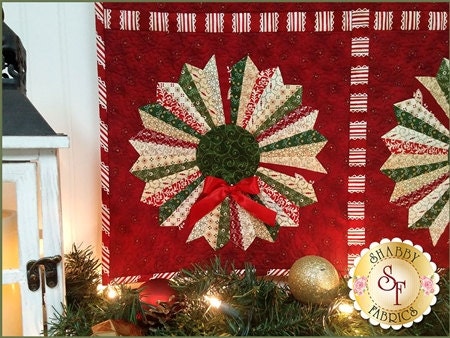 Clearance PATTERN DRESDEN WREATH wall hanging by Shabby Fabrics